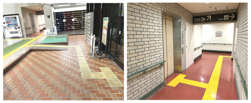 写真:誘導用ブロック